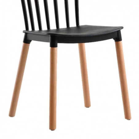 PACK 2 SILLAS DESIGN D800 NEGRAS MUVIP
