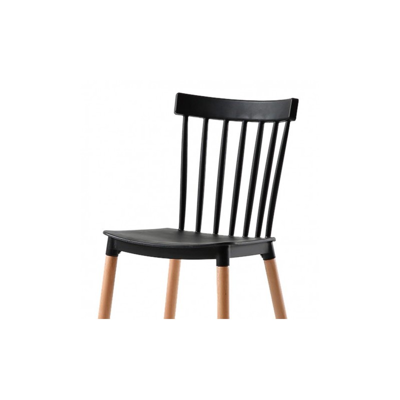 PACK 2 SILLAS DESIGN D800 NEGRAS MUVIP