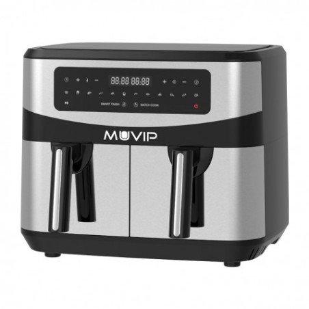 FREIDORA AIRE CALIENTE DOBLE 9 LITROS 2600W PANTALLA TACTIL MUVIP