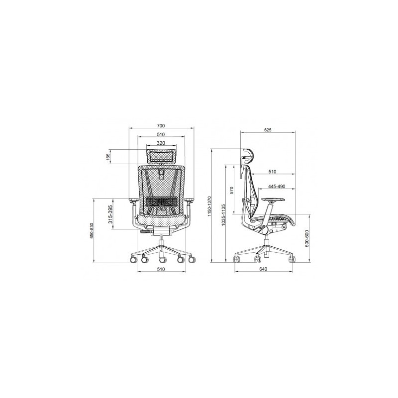 SILLA OFICINA GAMA SENIOR SE1200 CROMAD