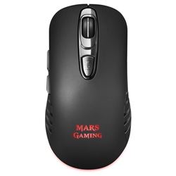 RATON INALAMBRICO 6 BOTONES SWITCH HUANO RGB MMW2 BLACK MARS GAMING - MMW2