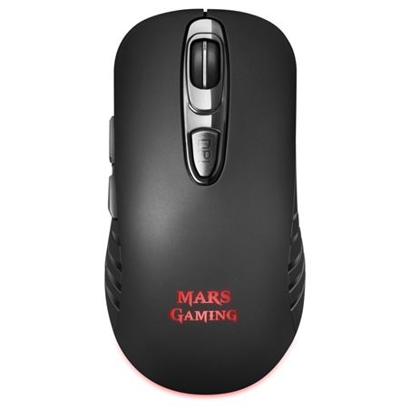 RATON INALAMBRICO 6 BOTONES SWITCH HUANO RGB MMW2 BLACK MARS GAMING - MMW2