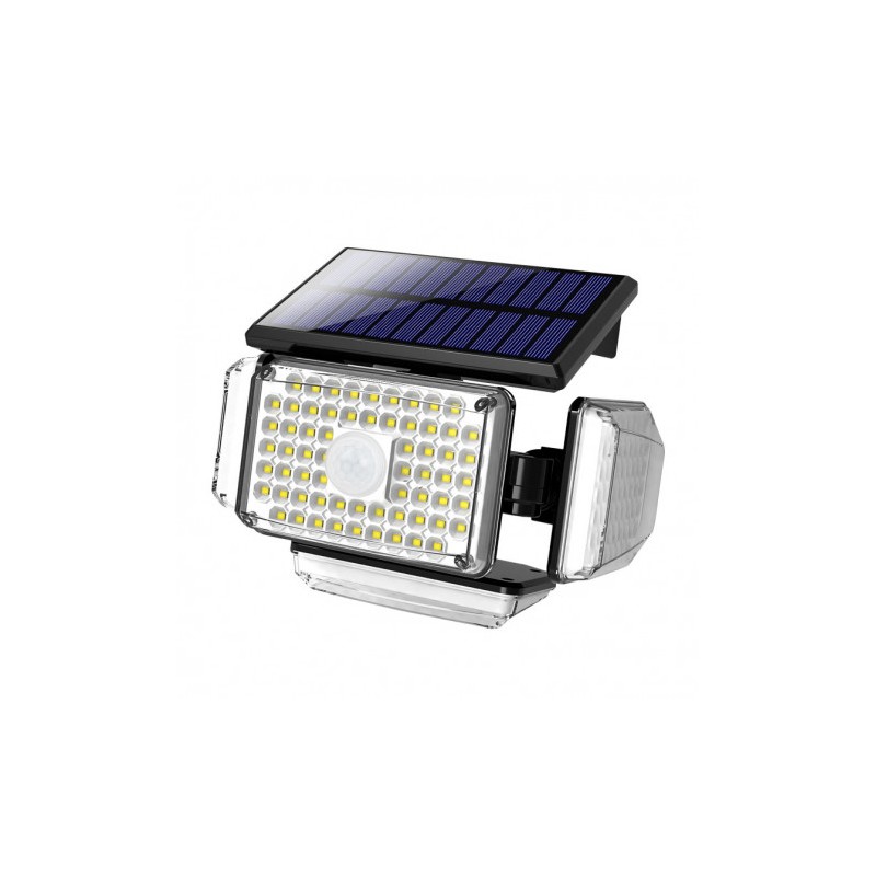 FOCO SOLAR CUÁDRUPLE CON SENSOR 430LM...