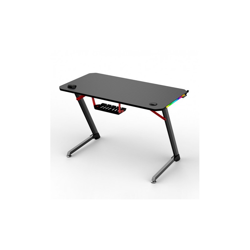 MESA GAMING PRO1700 FIBRA CARBONO LUZ...