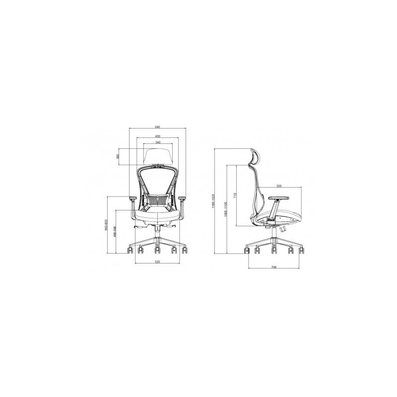 SILLA OFICINA GAMA SENIOR SE5000 CROMAD