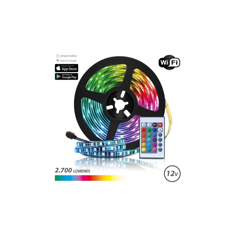 TIRA DE LED 12V 5 METROS RGB WIFI ELBAT