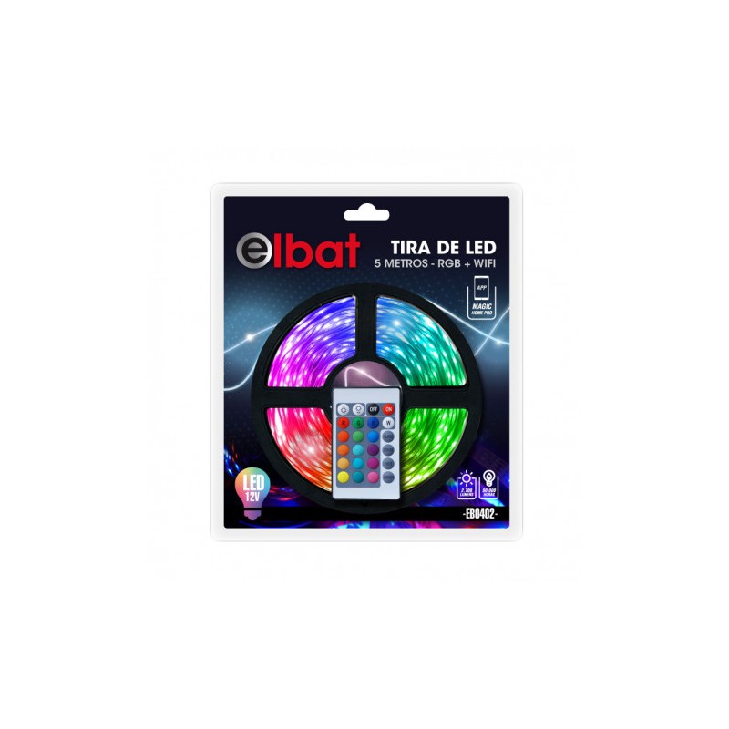 TIRA DE LED 12V 5 METROS RGB WIFI ELBAT