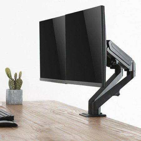 SOPORTE DE MESA 2 MONITORES 17"-27" CON PISTON DE GAS CROMAD