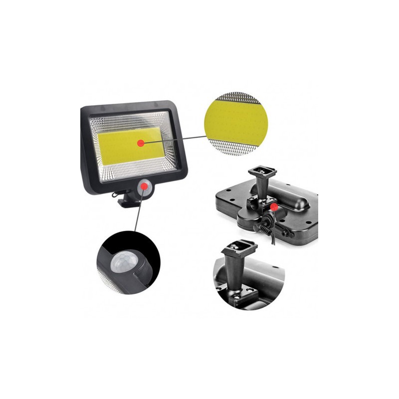 FOCO SOLAR CON SENSOR + MANDO 1000LM...