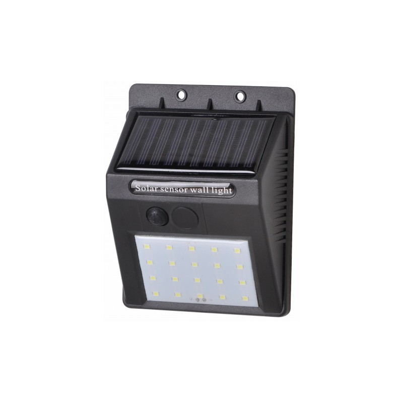 APLIQUE LED SOLAR 30LM NEGRO ELBAT