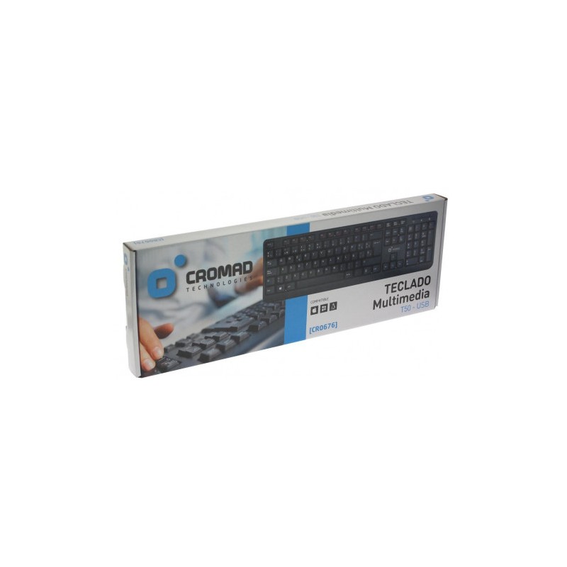 TECLADO MULTIMEDIA T50 USB CROMAD