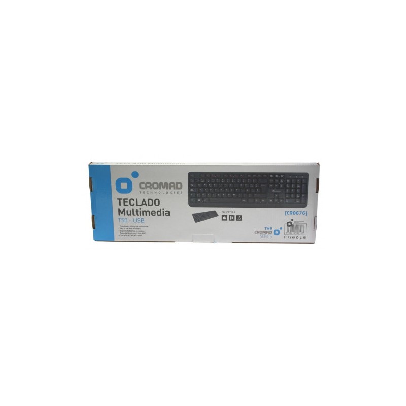 TECLADO MULTIMEDIA T50 USB CROMAD