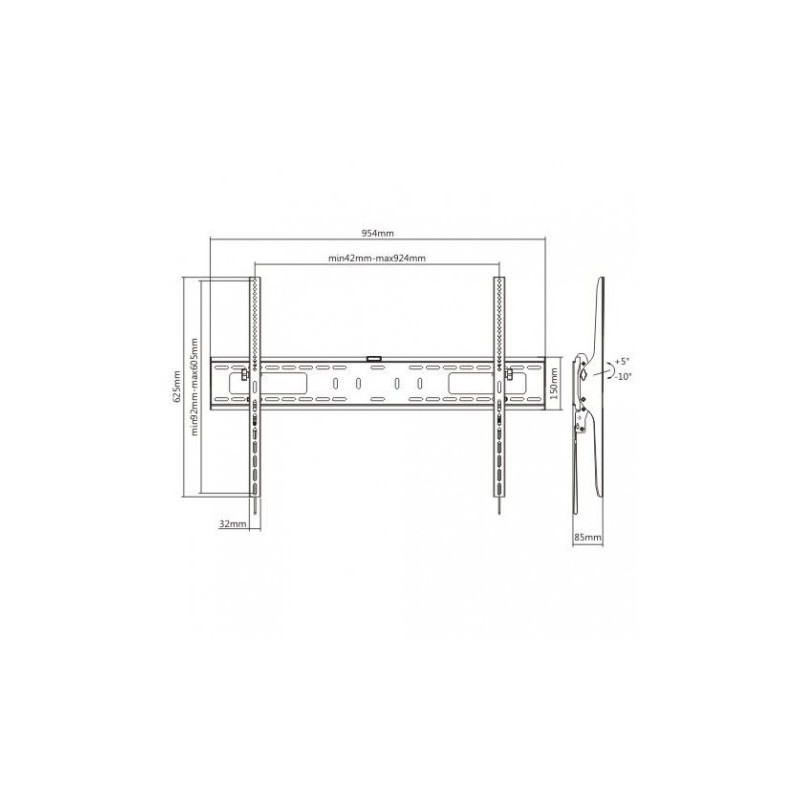 SOPORTE DE PARED TV LED LCD 60"-100"...