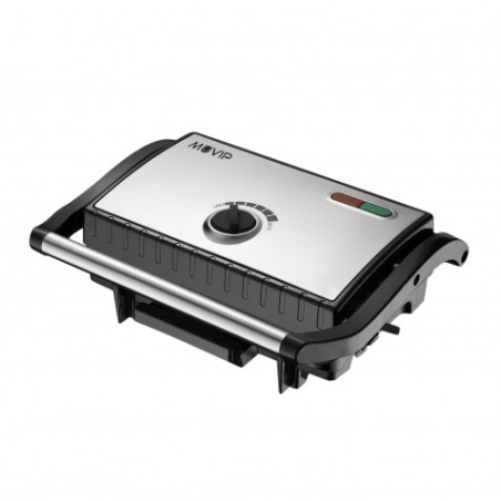 SANDWICHERA INOX PLACA LISA 1500W TEMPERATURA REGULABLE MUVIP