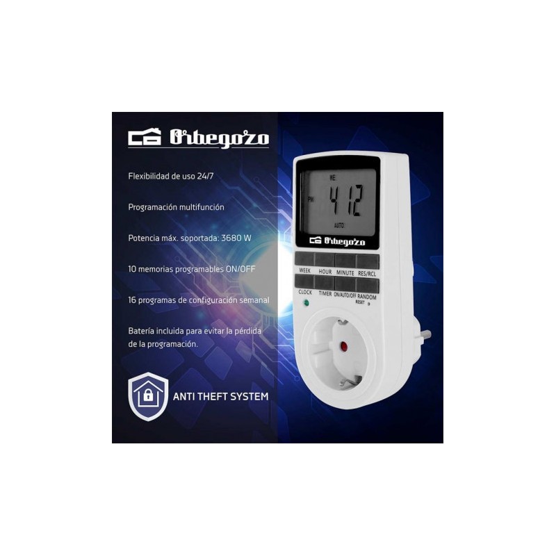 PROGRAMADOR DE ENCHUFE PG 25 POTENCIA...