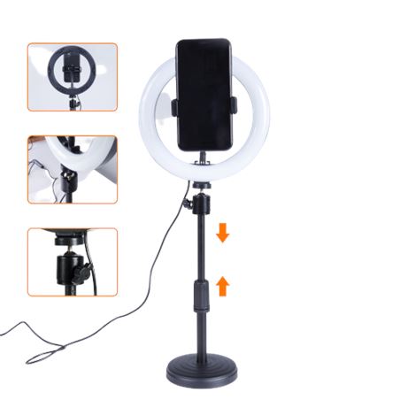 KIT YOUTUBER BGD002 TRIPODE + SOPORTE SMARTPHONE + LUZ 8" XO - XOBGD002