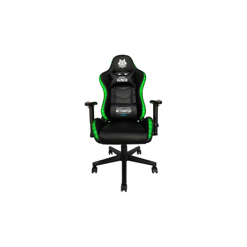 SILLA GAMING RGB SERIE FENRIR NEGRA...