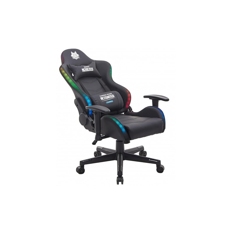 SILLA GAMING RGB SERIE FENRIR NEGRA...