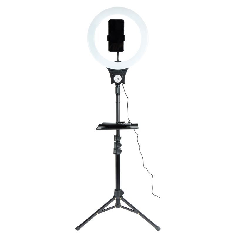 KIT YOUTUBER L06 TRIPODE + SOPORTE SMARTPHONE + LUZ 12" XO - XOL06