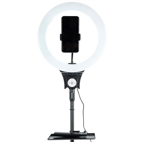 KIT YOUTUBER L06 TRIPODE + SOPORTE SMARTPHONE + LUZ 12" XO - XOL06-3