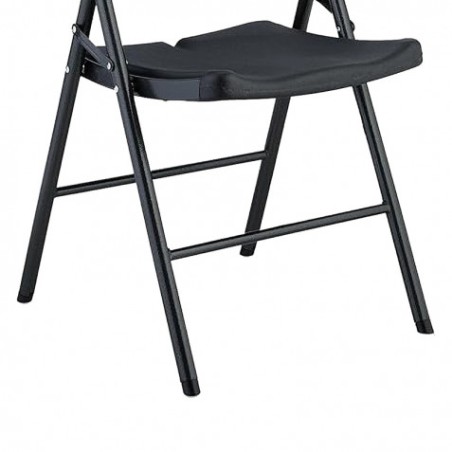 SILLA RESINA PLEGABLE PRO 44X53X83CM NEGRA SUNGARDEN
