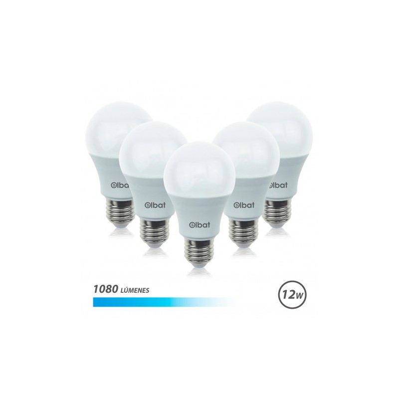 PACK 5 BOMBILLAS LED A60 | 12W |...