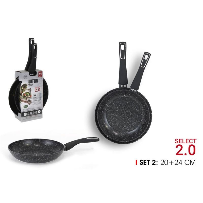 SET 2 SARTENES 20/24CM ALUMINIO FORJADO, APTOS INDUCCIÓN SELECT 2.0 QUTTIN - BQ06026374416