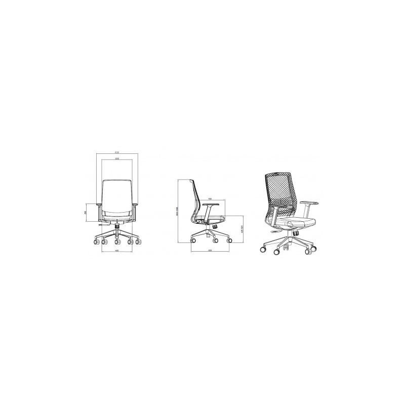 SILLA OFICINA GAMA SENIOR SE2000 CROMAD