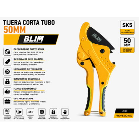 TIJERA CORTA TUBO 50MM BLIM