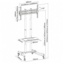SOPORTE DE SUELO TV 37" -... 2