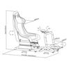RACING SIMULATOR COCKPIT SEAT PRO R3 CROMAD - CR1078-7