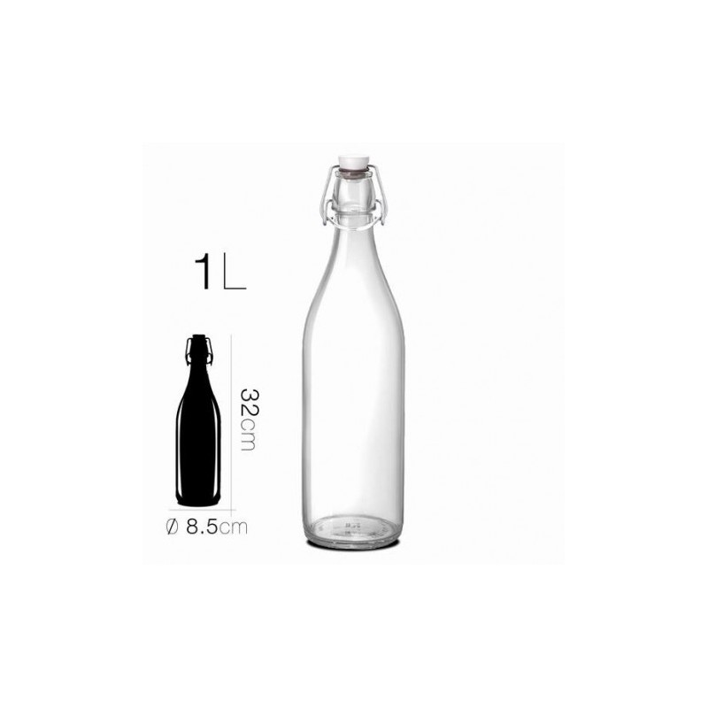 BOTELLA CRISTAL 1L 8.5X32CM