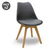 PACK 2 SILLAS DESIGN D200 GRIS MUVIP - MV0326