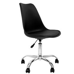 SILLA DE ESCRITORIO CON RUEDAS OF1600 NEGRA MUVIP - 80035