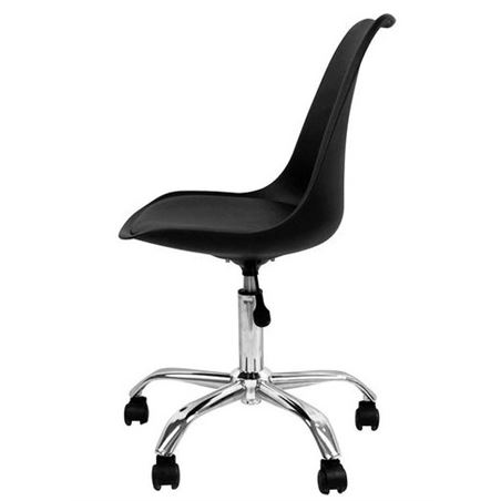 SILLA DE ESCRITORIO CON RUEDAS OF1600 NEGRA MUVIP - 80035-1