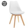 PACK 2 SILLAS DESIGN D200 BLANCAS MUVIP - 80065