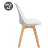 PACK 2 SILLAS DESIGN D200 BLANCAS MUVIP - 80065-1