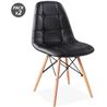 PACK 2 SILLAS DESIGN D300 NEGRAS MUVIP - MV0319