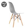 PACK 2 SILLAS DESIGN D100 BLANCAS MUVIP - 80040-2