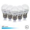 PACK 5 BOMBILLAS LED G45 | 6W | 480LM | E27 | LUZ FRIA | ELBAT - EB0348