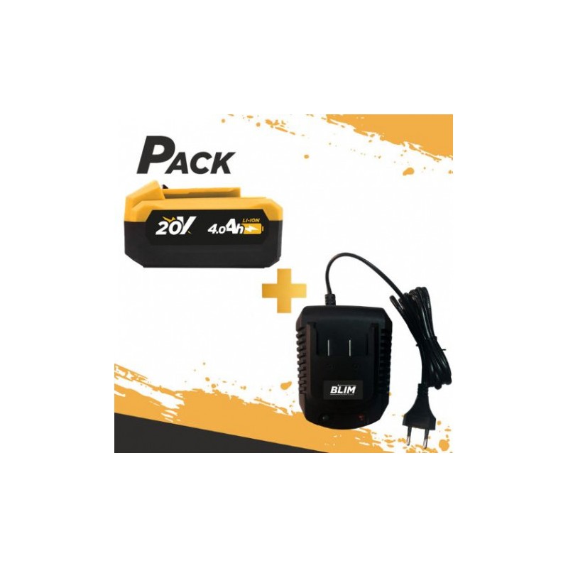 BATERIA 20V 4AH BLIM + CARGADOR DE...