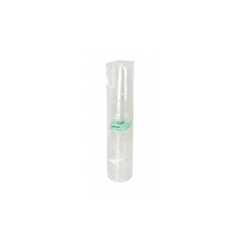 PACK 50 VASOS PLASTICOS TRANSPARENTE...