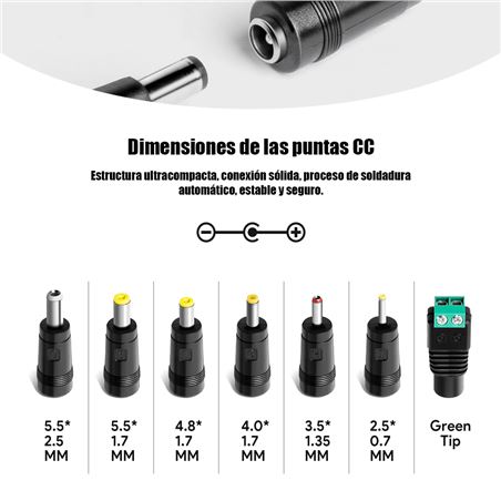 CARGADOR UNIVERSAL AUTOMÁTICO 24W | 8 PUNTAS CROMAD - CR1075-1