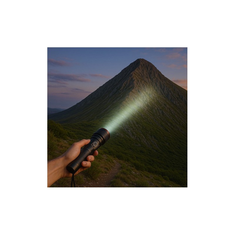 LINTERNA LED ALTA POTENCIA RECARGABLE...
