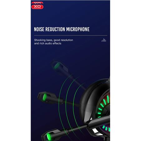 AURICULAR GAMING GM03 ILUMINACIÓN LED XO - XOGM03-5
