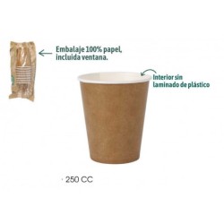 SET 12 VASOS CARTON KRAFT...