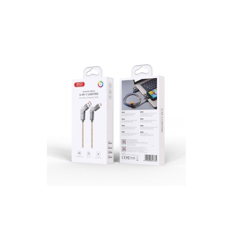 CABLE 4 EN 1 ILUMINADO 60W...