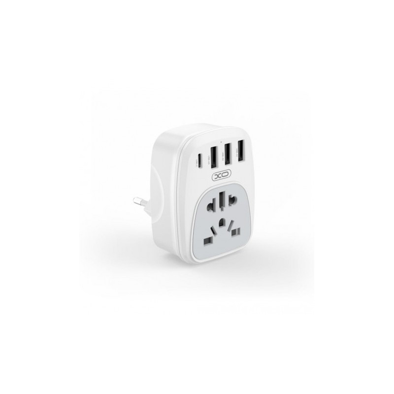 ADAPTADOR DE VIAJE UNIVERSAL + USB X4...