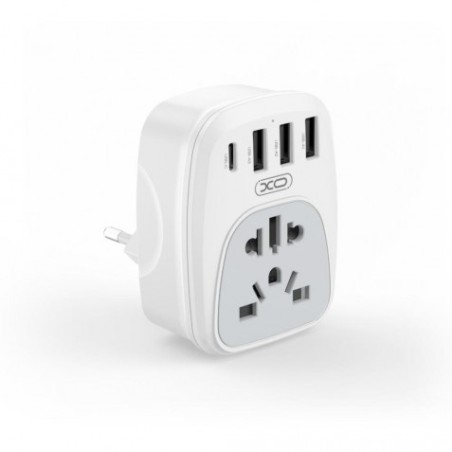 ADAPTADOR DE VIAJE UNIVERSAL + USB X4 WL26 XO