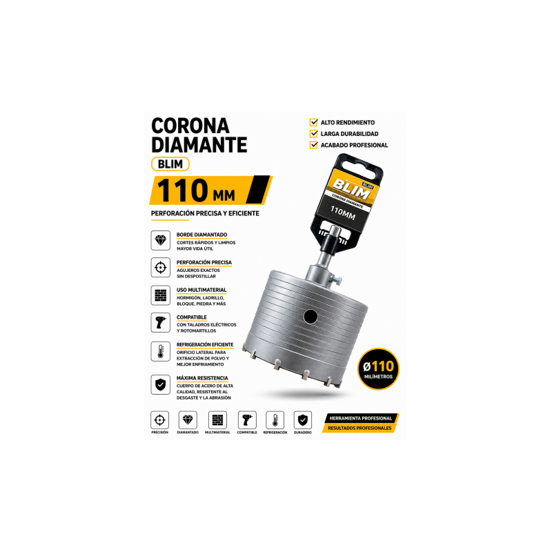 CORONA DIAMANTE 110 MM BLIM